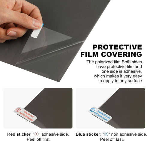 Selens 1PCS Linear Polarizing Film, High Transmission Cuttable A4 7.8x11.8 inches Polarizer Sheets for Optical Analysis
