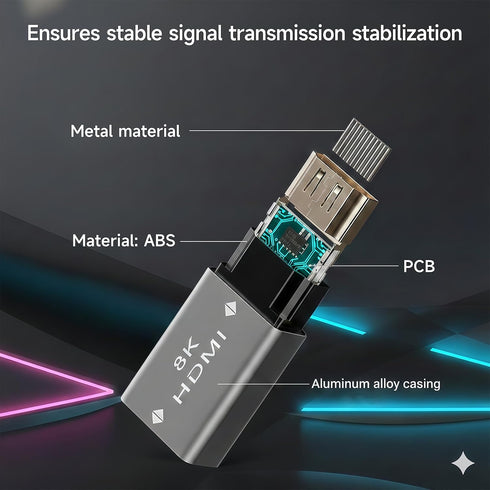 HSJINHONG 2-Pack, 2.1 2 8K@60Hz 4K@120Hz, HDMI Coupler HDMI Female to Female Adapter, Extends HDMI Cables, Supports