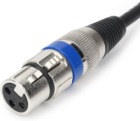 Disino XLR to 3.5mm (1/8 inch) Stereo Microphone Cable, 5ft, for Camcorders, DSLR Cameras, Computer Recording Device