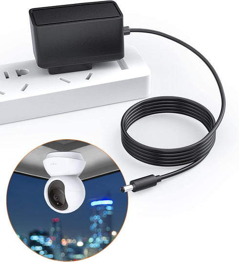 SoulBay 9V Power Supply for TP-Link Tapo Cameras, AC/DC Adapter Cord Replacement Charger, 6 Feet