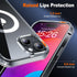 JAME Clear iPhone 15 Case, Shockproof Slim Fit, Magnetic, Compatible with MagSafe, Includes 2 Glass Screen Protectors.