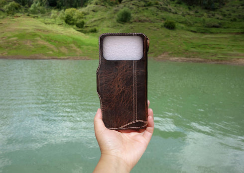 Yogurt 17 17 6.9-inch Case Compatible for iPhone Pro Max, Genuine Leather Wallet Cover Compatible for iPhone Pro Max