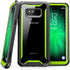 i-Blason Ares Full-Body Rugged Clear Bumper Case with Screen Protector for Samsung Galaxy S8+ Plus, Black/Green