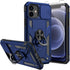 Military Grade 16ft Drop Tested Case for iPhone 12, with Screen Protectors and Camera Cover, Magnetic Kickstand