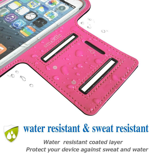 Arm Phone Holder for Running, Armband Cellphone for iPhone 15 14 13 12 11 Pro Max/XR/8 7 6s Plus, Galaxy A/S/Note Up to