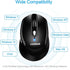 LeadsaiL Wireless Mouse for Laptop - 2.4G Portable Slim Cordless Optical Mouse with 6 Buttons, USB for Windows and Mac