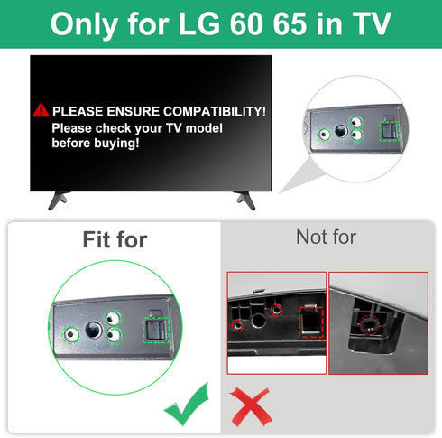 60UJ6050 60UK6090 60UM6900 60UN7300 65UJ6300 65UK6090 65UM6900 65UM7300PUA 65UN6950 TV Stand for LG TV Legs, TV Stand
