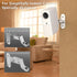 Zwolf Adjustable Metal Wall Mount for SimpliSafe Wireless Indoor Security Camera, Better Viewing Angle, White