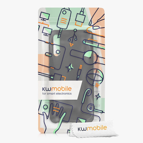 kwmobile Black Case for Samsung Galaxy A50 - Soft Finish TPU Silicone Phone Cover