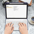 Fintie Keyboard Case for iPad Air 11-inch M2 (2024) - Ocean Marble Soft TPU Back Cover with Magnetically Detachable