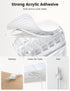 6Pack Cord Organizer, Clear - Spring Cable Holder Clips for Desk Cord Management, Adhesive Wire Keeper
