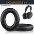 SOULWIT Protein Leather Earpads Replacement for Sennheiser Momentum 4 Over/Around Ear Wireless Headphones, Ear Pads Cushions with High-Density Noise Isolation Foam - Black