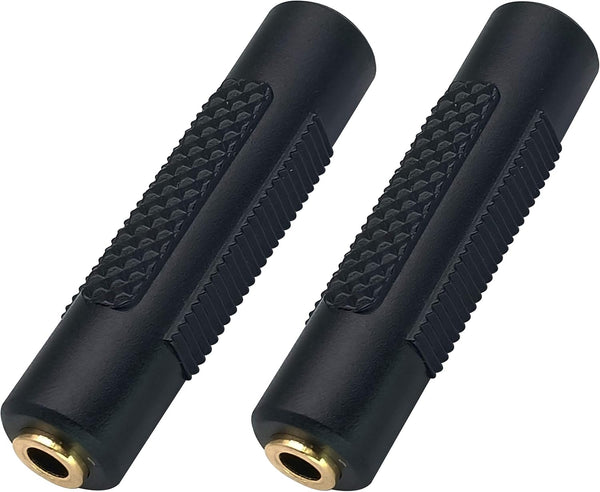 3.5mm Headphone Adapter, 4 Poles 3.5mm Female to Female Aux TRRS Stereo Audio Connector for Earphone, Laptop, Tablets
