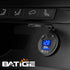 BATIGE 3 Ports Car Charger Socket, Dual 45W PD Type C & 18W QC 3.0 with Voltmeter for 12V/24V Car Boat Marine