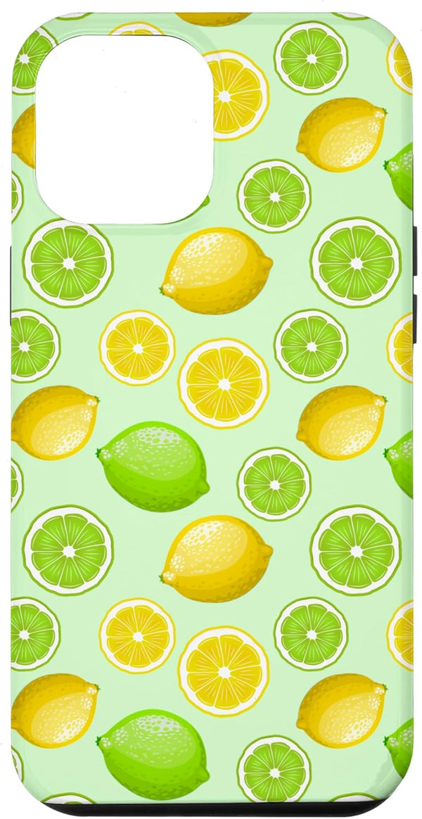 Lemon Lime Slices Pattern Citrus Fruit Gift Case Lemon Lime Slices Pattern Citrus Fruit Green Yellow Cute Case for iPhone