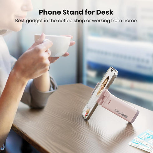 Airplane Travel Essentials Phone Holder, Klearlook Universal Flight Essentials Mount with 360° Rotation, Handsfree