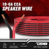DS18 SW-10GA-100RB 10-GA Ultra Flex Speaker Wire Red and Black 100 Ft for Audio Applications