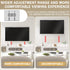 woiron 2 Vertical VESA Extender Plate Bracket Kit, TV Mount Extension Bracket Designed for Low VESA Pattern TVs
