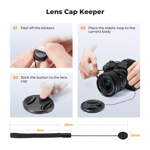 K&F Concept Aluminum Alloy Lens Cap Protector for Ricoh GR IIIx GR III GR II with Soft EVA Interior
