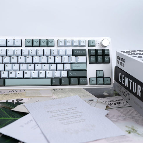 Double Shot Botanical Keycaps 173 Keys - Cherry Profile PBT Custom Keyboard Keycaps Set with 7u Spacebar for Mechanical