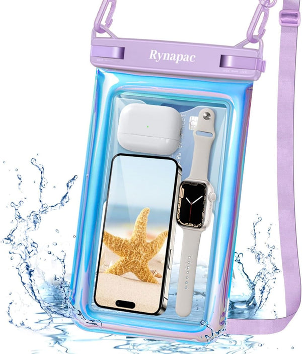 Waterproof Phone Pouch Floating, 10in Underwater Cell Phone Holder with Lanyard for iPhone 15 Pro Max Plus, Galaxy