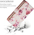 UEEBAI 15, Wallet Case for iPhone PU Leather Case Magnetic Closure Handbag Zipper Pocket Case Kickstand Card Slots