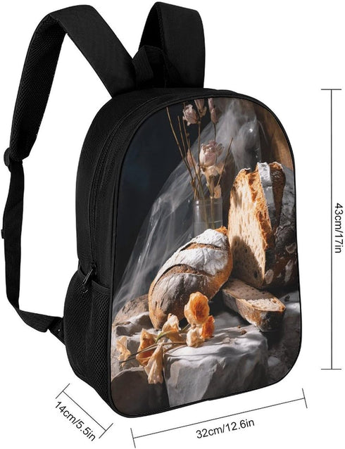 AJmores Backpack Backpack Backpack Backpack Bread in Bakery Printed Bulk Laptop Lightweight Travel
