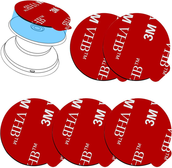 Sticky Adhesive Replacement for Socket Mount Base - VOLPORT 5 Pcs 1.38 Inch VHB 3M Dots Adhesive Double Sided Tape