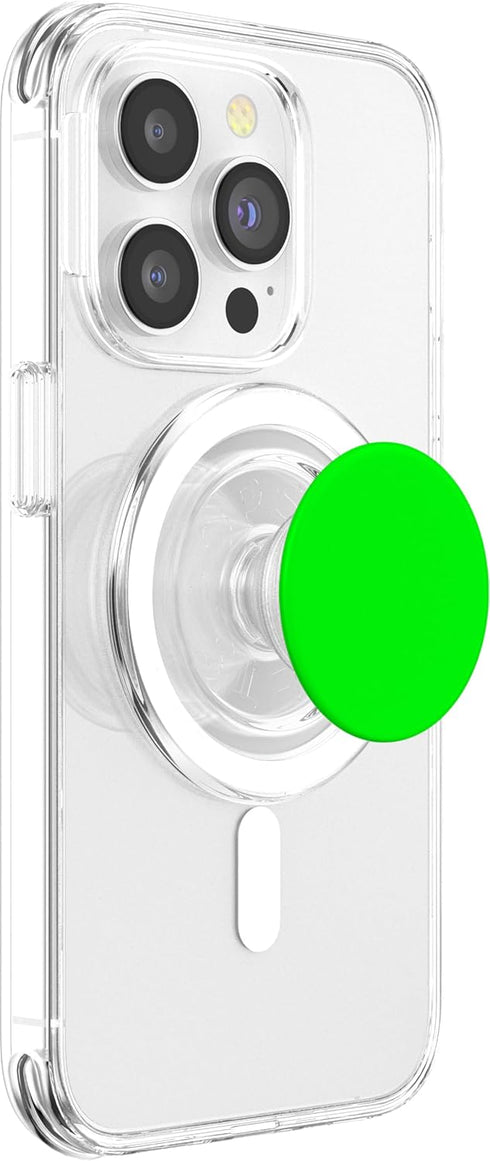 PopSockets Phone Grip with Expanding Kickstand - Neon Green PopGrip for MagSafe