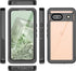 Hllhunkhe Waterproof Case for Google Pixel 8A with Built-in Screen Protector - Rugged Shockproof Protective Cover, Black