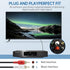 RCA Cable 6ft, 2RCA Male to 2RCA Male - Audio Stereo Subwoofer Cable for Home Theater, HDTV, Amplifiers, Hi-Fi Systems