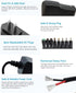 5V 2A 2000mA DC Power Supply, 10W AC/DC Adapter 110V to 5Volt with 8 Tips for Camera Baby Monitor