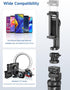 SelfieShow 75" 360 Phone Tripod, Selfie Stick with Remote and Phone Holder, Extendable Tripod for iPhone, Aluminum