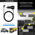 Dash Cam Charger Cable GPS Navigator Power Cord for Dash Cam GPS MP3 Player Charging for 12V Car and 24V Truck.