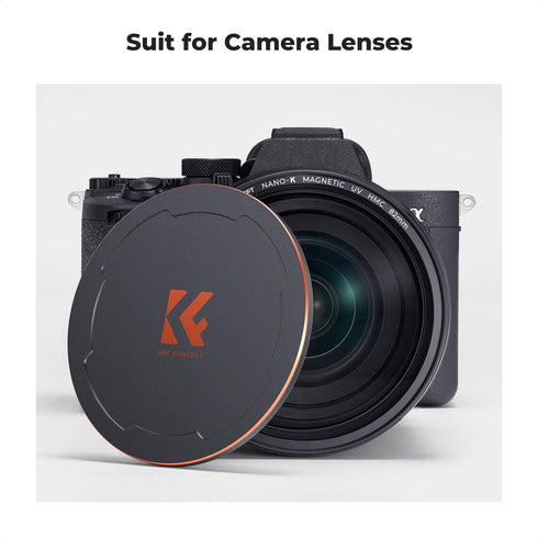 K&F CONCEPT 95mm 2-in-1 Thread & Magnetic Lens Filter Cap Only Compatible with K&F Magnetic Swap System