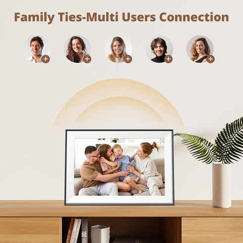Dragon Touch 10.1'' WIFI Digital Picture Frame, 1280*800 HD IPS Touch Screen Display, Auto-Rotate, Share Photos/Videos