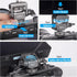 Sirui 360and 180Adjustable 5" 7" Camera Monitor Mount with Cold Shoe, Swivel Tilt DSLR Field Monitor Mount, Compatible