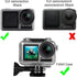 FitStill Waterproof Case for DJI Osmo Action Camera, 45M Diving Housing Protective Shell Underwater Accessories Kit