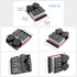 CAMWAY 5PCS 2in1 Lipo Battery Voltage Tester, RC Low Voltage Buzzer Alarm, Battery Monitor Checker for 1-8s Lipo/Li-ion