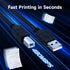 Qxcynsef 2.0 10 10FT USB Printer Cable FT USB A to USB B Cable for HP, Canon, Epson, Brother, Lexmark Printer, Scanner