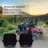 Heavy Duty Waterproof Boat Marine Box Speakers, 4 Inches, Surface Mounted for ATV UTV RZR Golf Cart