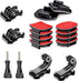 Helmet Adhesive Sticky Mounts and Accessory Kit with Buckle and Thumb Screws for GoPro Hero 11 10 9 8 Max