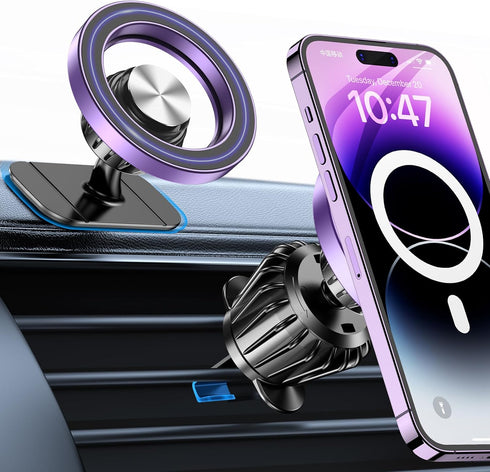 Magnetic Phone Holder for Car with 20 Strong Magnets, 360° Phone Mount for iPhone 15 14 13 12 Pro Max Plus
