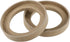 uxcell 4 Pcs Universal 4 Inch Speaker Subwoofer Mounting Spacer Rings, Solid Wood Beige