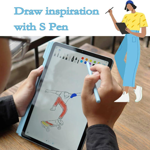 Dogxiong 2 Pack Galaxy Tab S6 Lite Pen Replacement for Samsung Galaxy Tab S6 Lite S Pen, Angora Blue