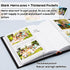 Photo Album for Fujifilm Instax Wide 300 Camera, Linen Cover, 120 Pockets for Polaroid Instant Photos