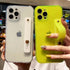siduater Strap Holder Case for 6.7" iPhone 15 Pro Max with Kickstand, Shockproof Translucent PC Back Cover