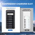 Soshine 5V 2A 8 AA AAA Battery Charger with Adapter, Bay Smart Charger with LED Indicators, Independent Slots USB-C