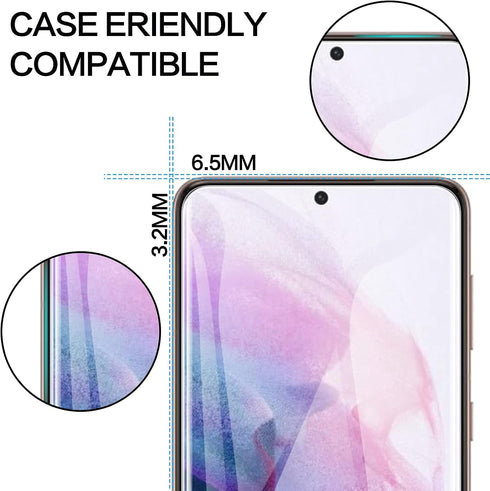 LYWHL 2 Pack Privacy Screen Protector for Samsung Galaxy S21 Plus, Anti-Spy Full Adhesive Flexible Film