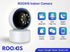 Rooxis 2K 360 2-Way Indoor Security Camera Wireless PTZ, WiFi Baby & Pet Monitor with Motion Detection & Auto Tracking